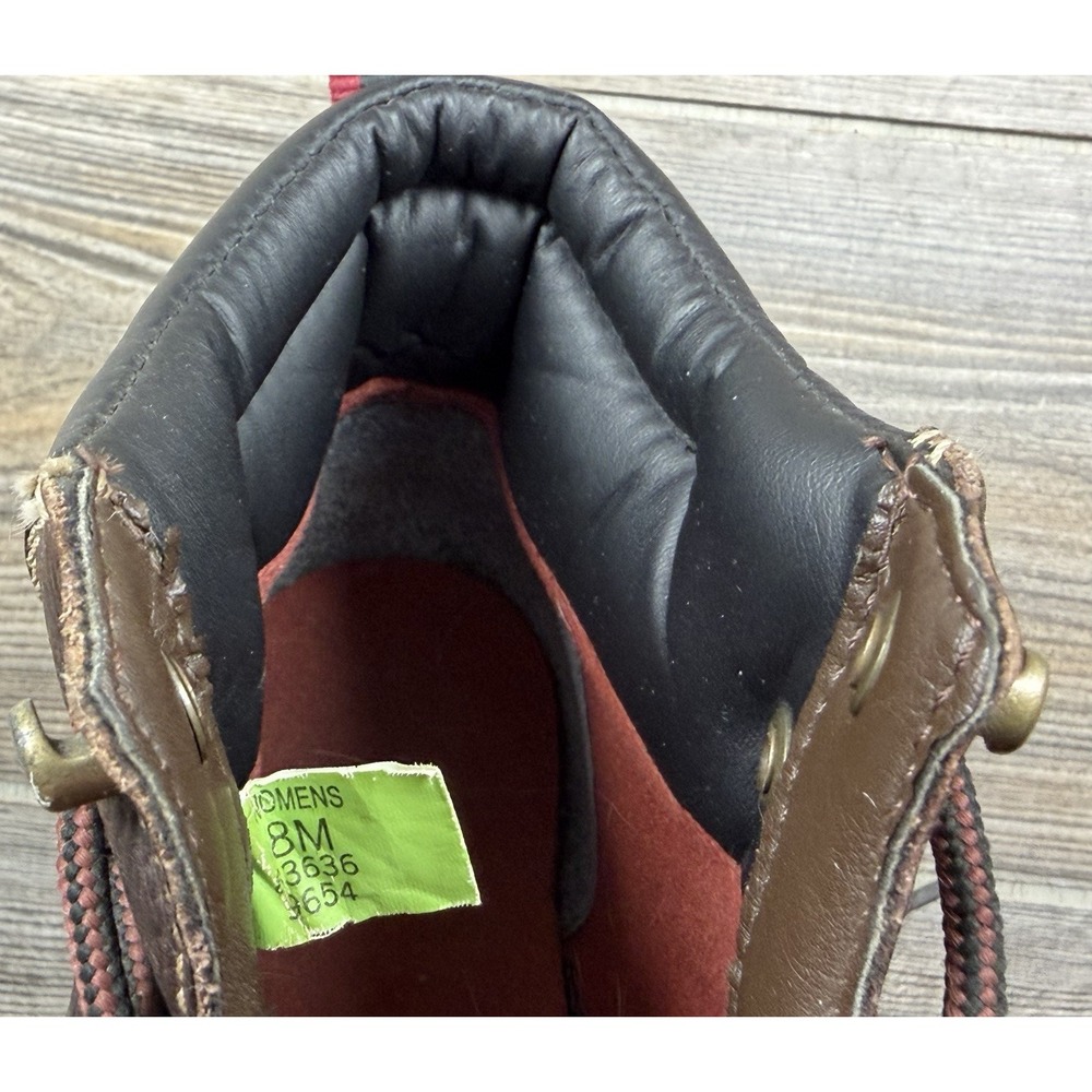 C.E. SCHMIDT Work Boots Women's Brown Leather Steel Toe Lace-Up Size 8 - Picture 11 of 16